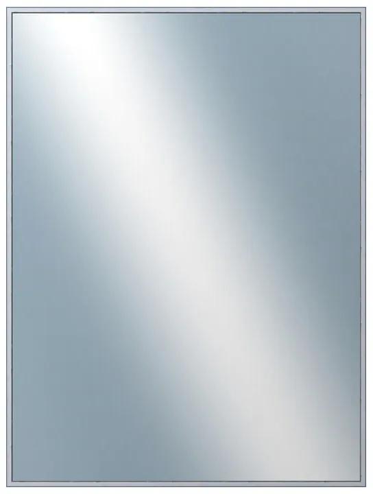 DANTIK - Zrkadlo v rámu, rozmer s rámom 60x80 cm z lišty Hliník strieborná drásaná (7269218)