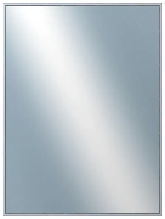 DANTIK - Zrkadlo v rámu, rozmer s rámom 60x80 cm z lišty Hliník strieborná drásaná (7269218)