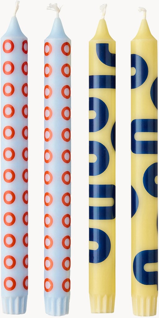 Dlhé sviečky Happy, 4 ks