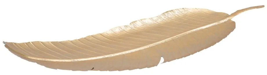 Dekorácia v zlatej farbe Mauro Ferretti Leaf, 55,5 × 18 cm
