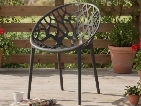 Jedálenská stolička Puro, antracitová%