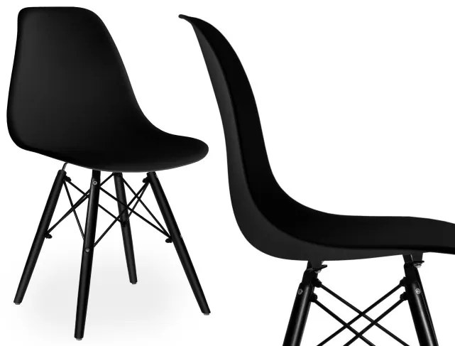 Jedálenská stolička MILANO čierna