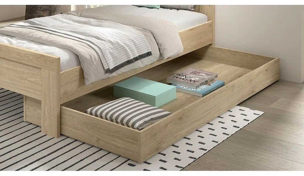 Zásuvka pod detskú posteľ 90x200 cm v prírodnej farbe Sam – Vipack