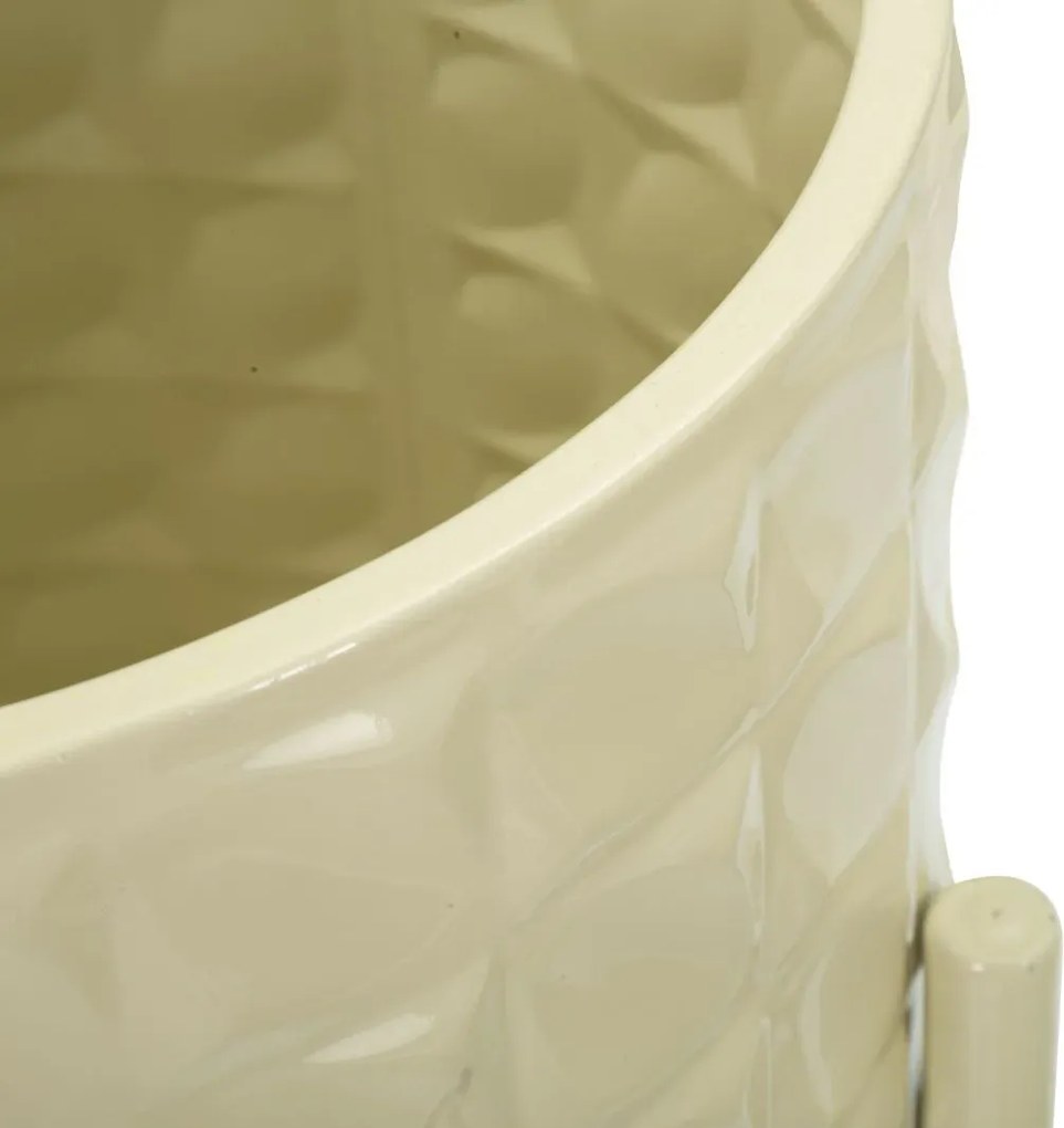 Sada 3 ks stojanů na květiny Betsy krémová