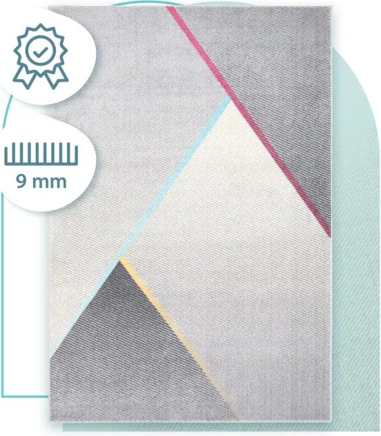 Koberec Agnella Funky Top Geb sivý