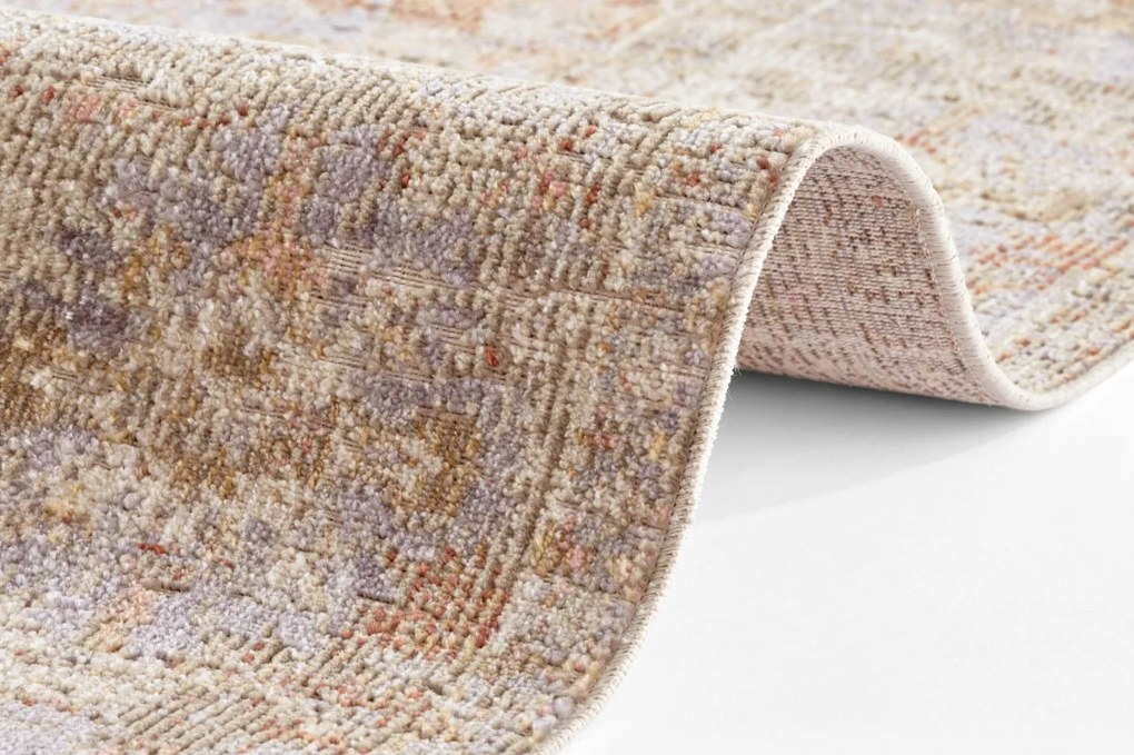 Hanse Home, Kusový koberec Cairo 105587 Port Said Cream Red – na von aj na doma, 160x235, oranžová, chodba / predsieň