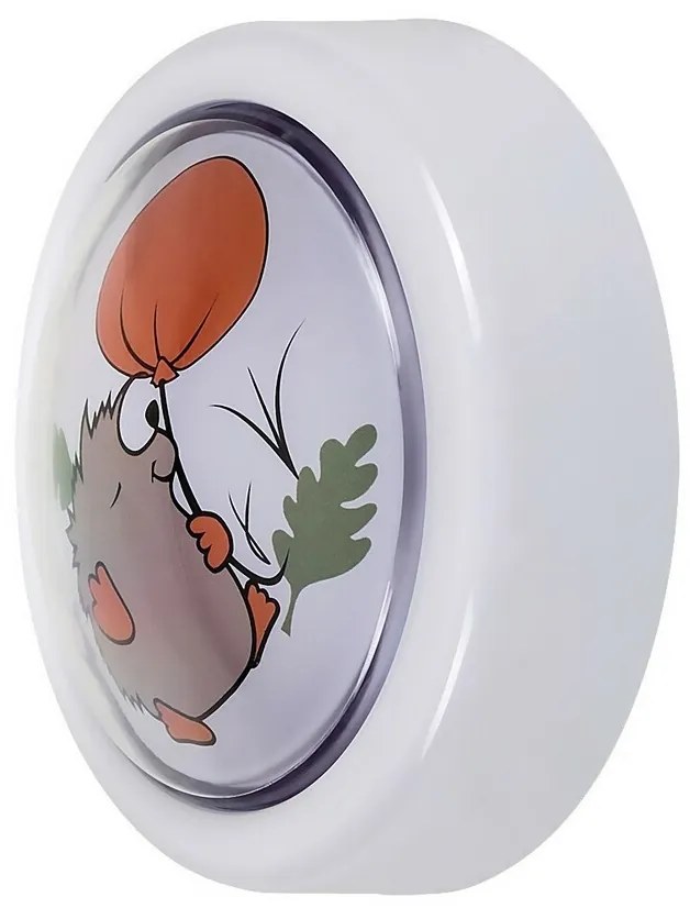 Rabalux 76072 detské push light nočné osvetlenie Hedgy - ježko a balón, 0,3W, 5lm, 6000K, pr. 10 cm