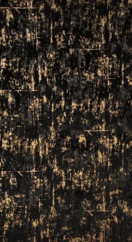 Dekorstudio Zamatový záves TONIA čierny so zlatou potlačou 140x250cm