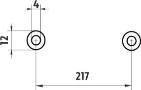 Nimco Držiak na uteráky, 23 cm NIKAU - NK 30060-26