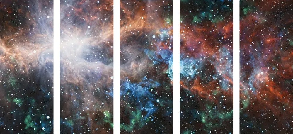 5-dielny obraz nekonečná galaxia