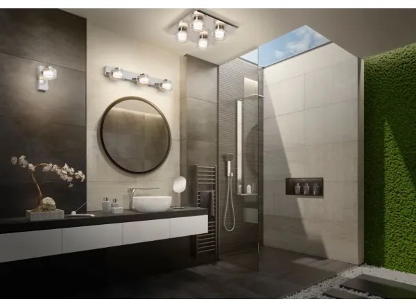 Ledvance-LED Kúpeľňové nástenné svietidlo ORBIS FLAME 2xLED/5,5W/230V IP44 chróm