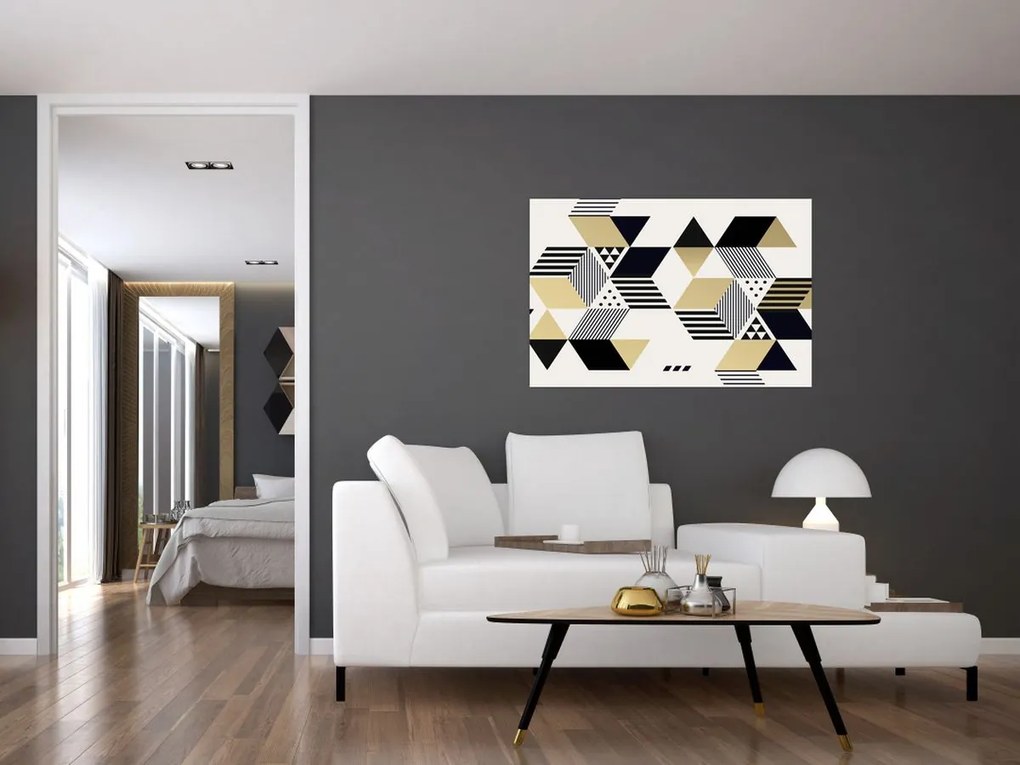 Obraz - Geometrické tvary N⁰1 (90x60 cm)