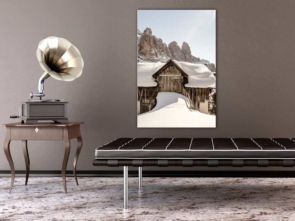 Artgeist Obraz - Winter in the Dolomites (1 Part) Vertical Veľkosť: 20x30, Verzia: Standard