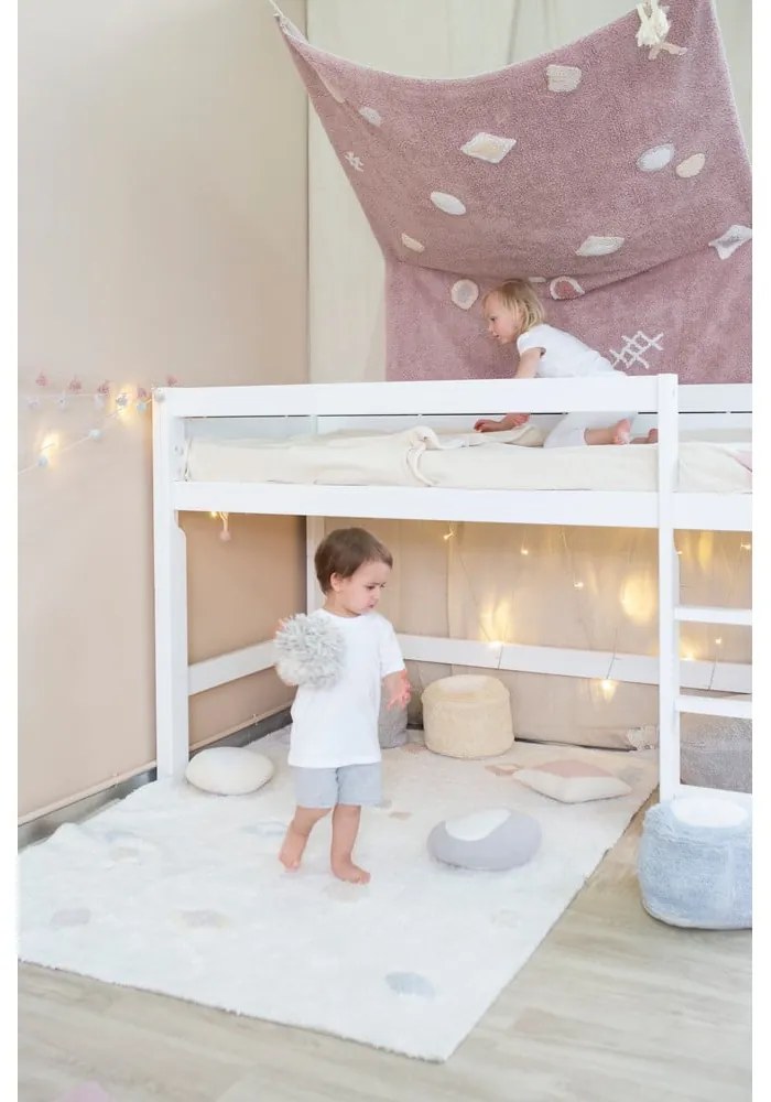 Ružový prateľný ručne tkaný bavlnený detský koberec 140x200 cm Noah – Lorena Canals