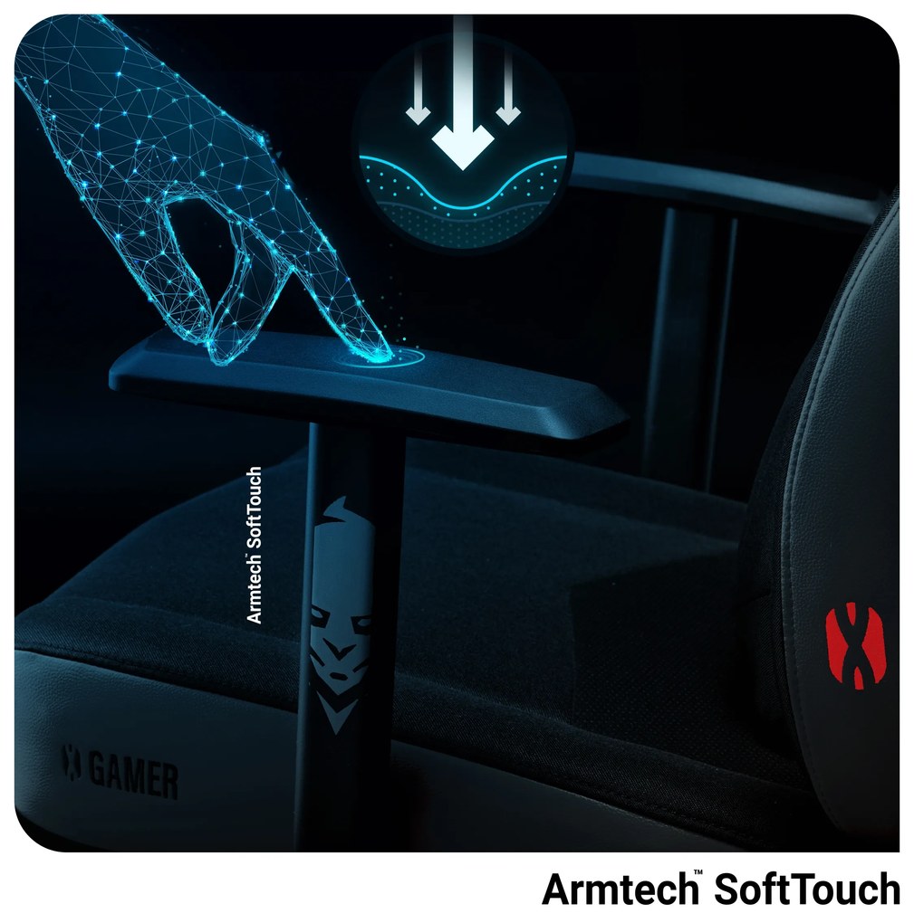 Herné kreslo Diablo X-Gamer 2.0 Normal Size, čierne