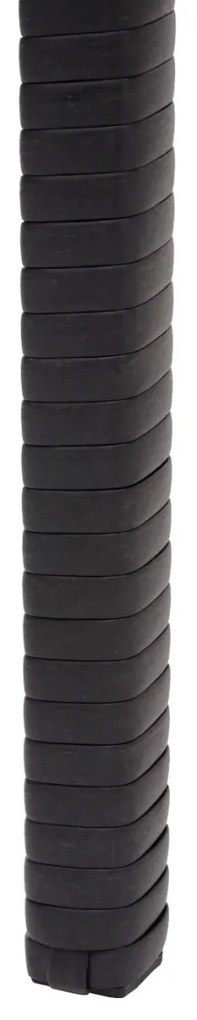 Polyratanový jedálenský stôl HWC-G16, 112x60cm - čierny