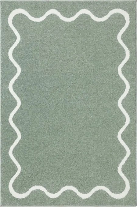 Koberec Lima M180A zelený / krémový