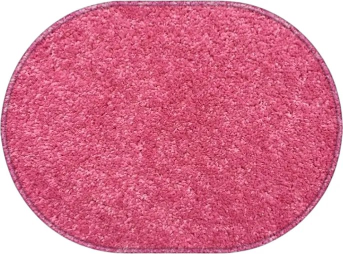 AKCIA: 120x160 cm Kusový koberec Eton ružový ovál, ružová, chodba / predsieň, Vopi