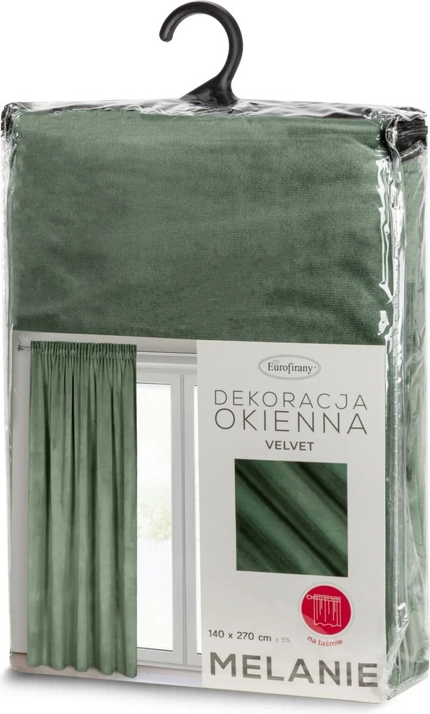 ZATEMŇOVACÍ ZÁVES NA PÁSKE MELANIE 140X270 CM TMAVOMÄTOVÁ
