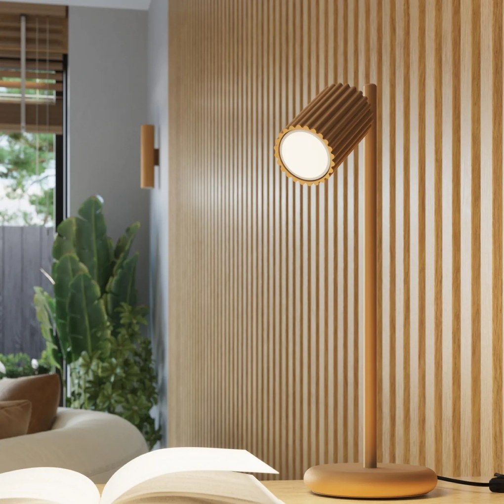 Nástenné svietidlo Karbon, 1x zlaté kovové tienidlo, (10 cm)