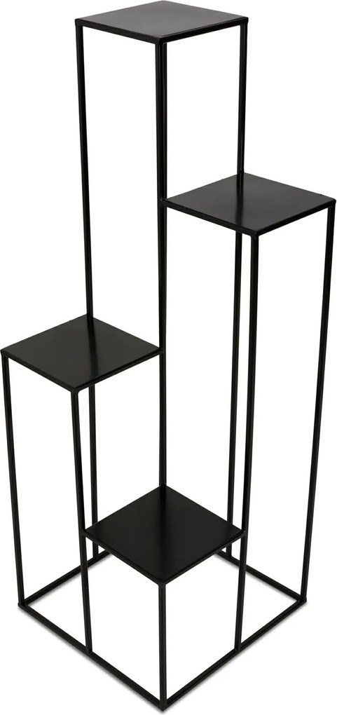 STOJAN NA KVETINÁČ KASKADA2 110X40X40 CM ČIERNA
