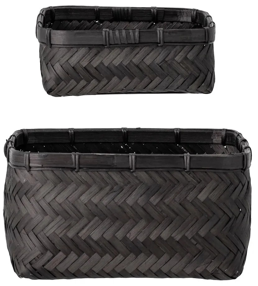 Bambusové košíky v súprave 2 ks 24x24x12 cm Donia – Bloomingville