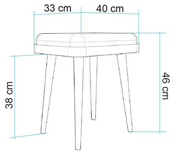 Vina Mini tmavomodrá stolička