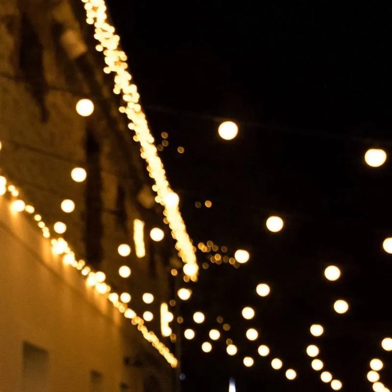 DECOLED Party osvětlení 5 m, 10 teple bílých LED, IP67