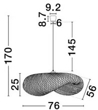 Dizajnový luster Adaline 62
