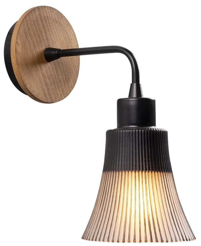 Nástenná lampa Foca čierna