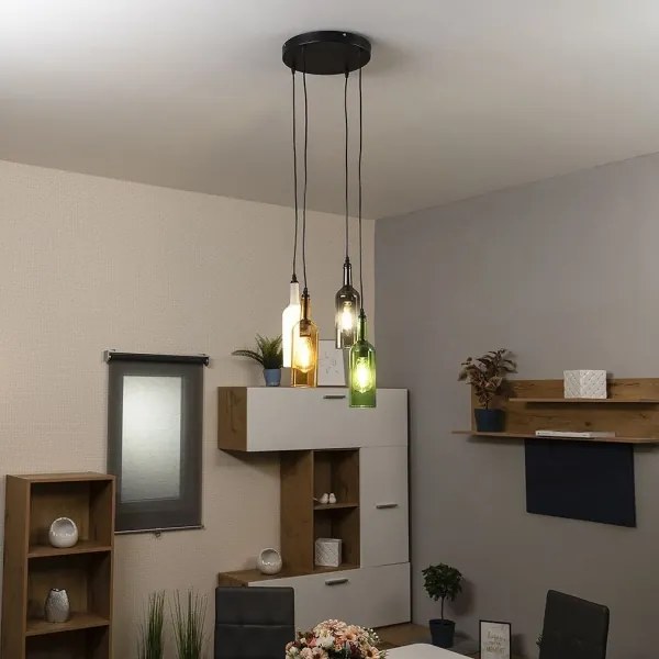 Globo 28048-4H - Luster na lanku LEVITO 4xE27/8W/230V