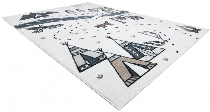 Detský kusový koberec Fun Indian cream, 180x270, biela, detská izba, Hanse Home