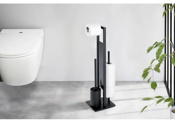 WENKO 23708100 - WC kefa RIVALTA 18x70 cm čierna