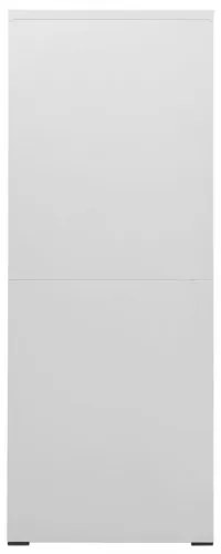 vidaXL Kartotéka bledosivá 46x62x164 cm oceľová-