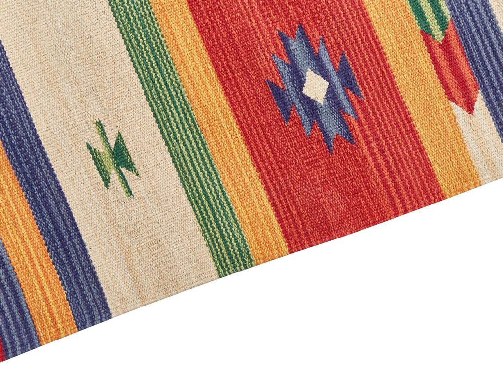 Bavlnený kelímový koberec 80 x 150 cm viacfarebný ALAPARS Beliani