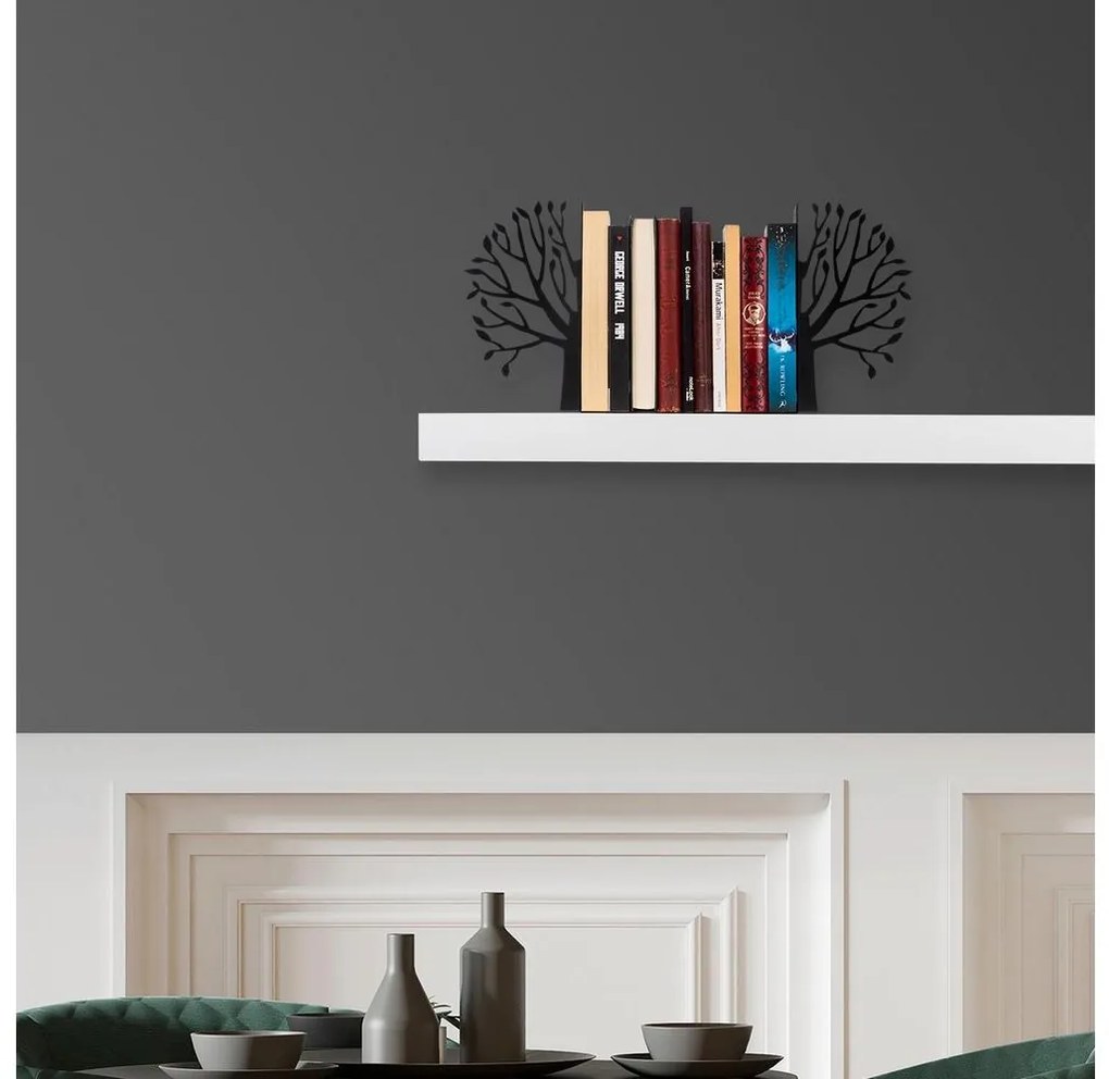 Zarážka na knihy 22x44 cm čierna