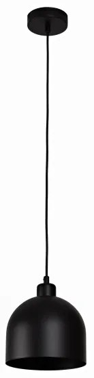 Duolla - Závesné svietidlo na lanku IRONLINE 1xE27/15W/230V priemer 17 cm čierna