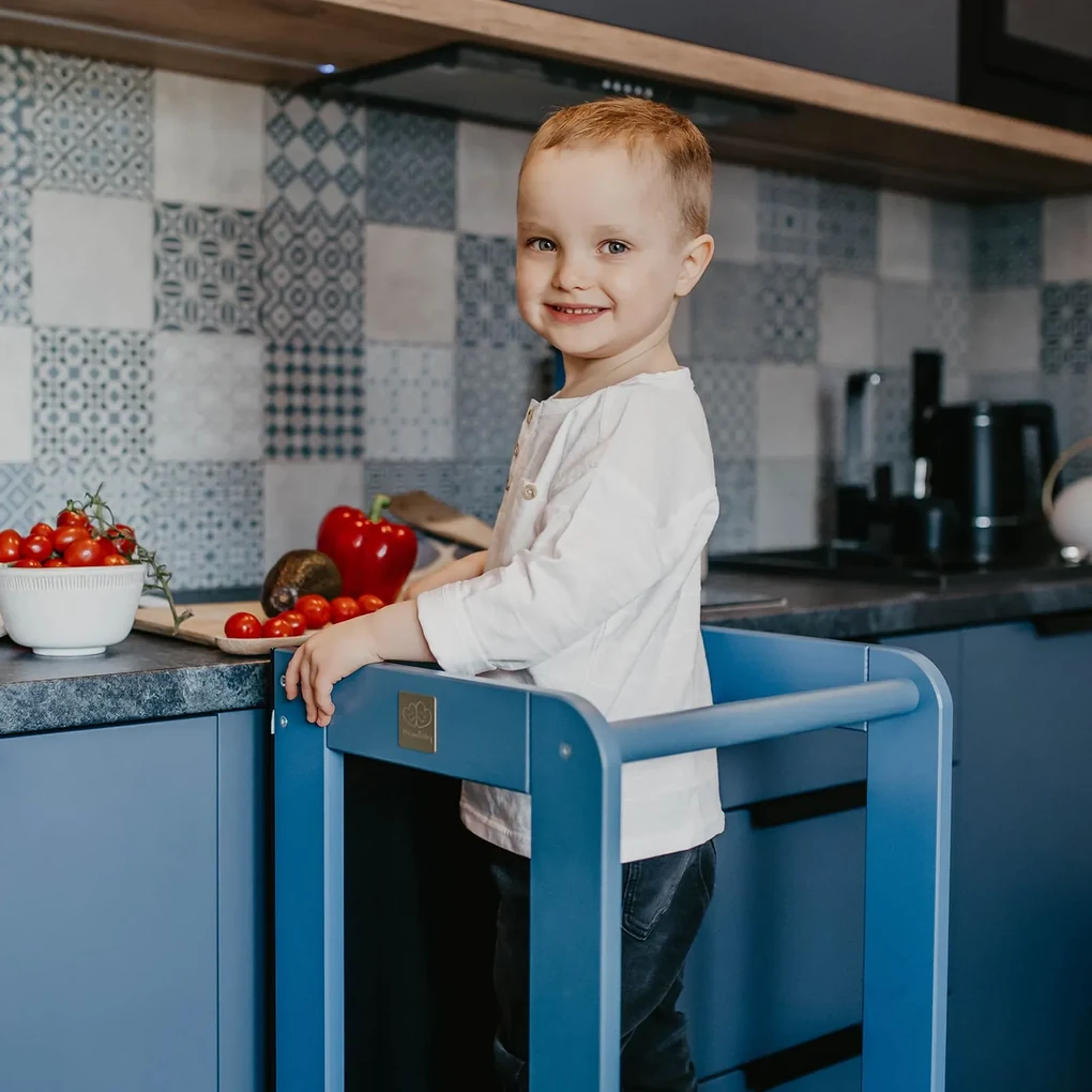 Moderná učiaca veža MeowBaby® s tabuľou Blue