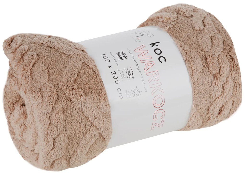 DEKA BRAID 150X200 CM BÉŽOVÁ