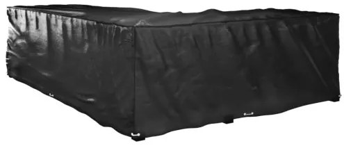 vidaXL Kryt na záhradný nábytok v tvare L 18 očiek 220x285x80 cm-