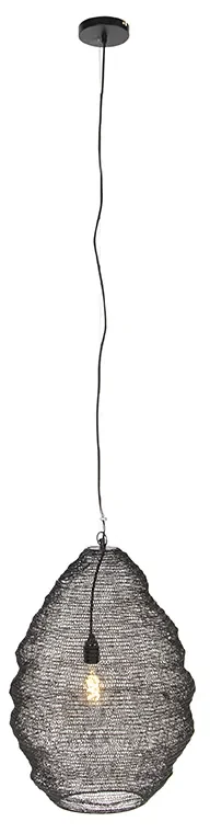 Orientálne závesné svietidlo čierne 45 cm - Nidum L