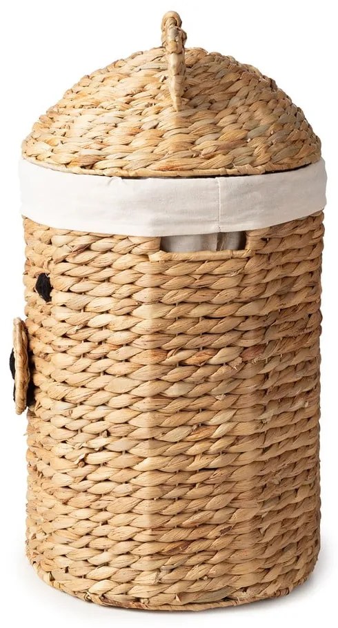 Detský kôš na hračky z vodného hyacintu v prírodnej farbe ø 30x56 cm Bear – Compactor