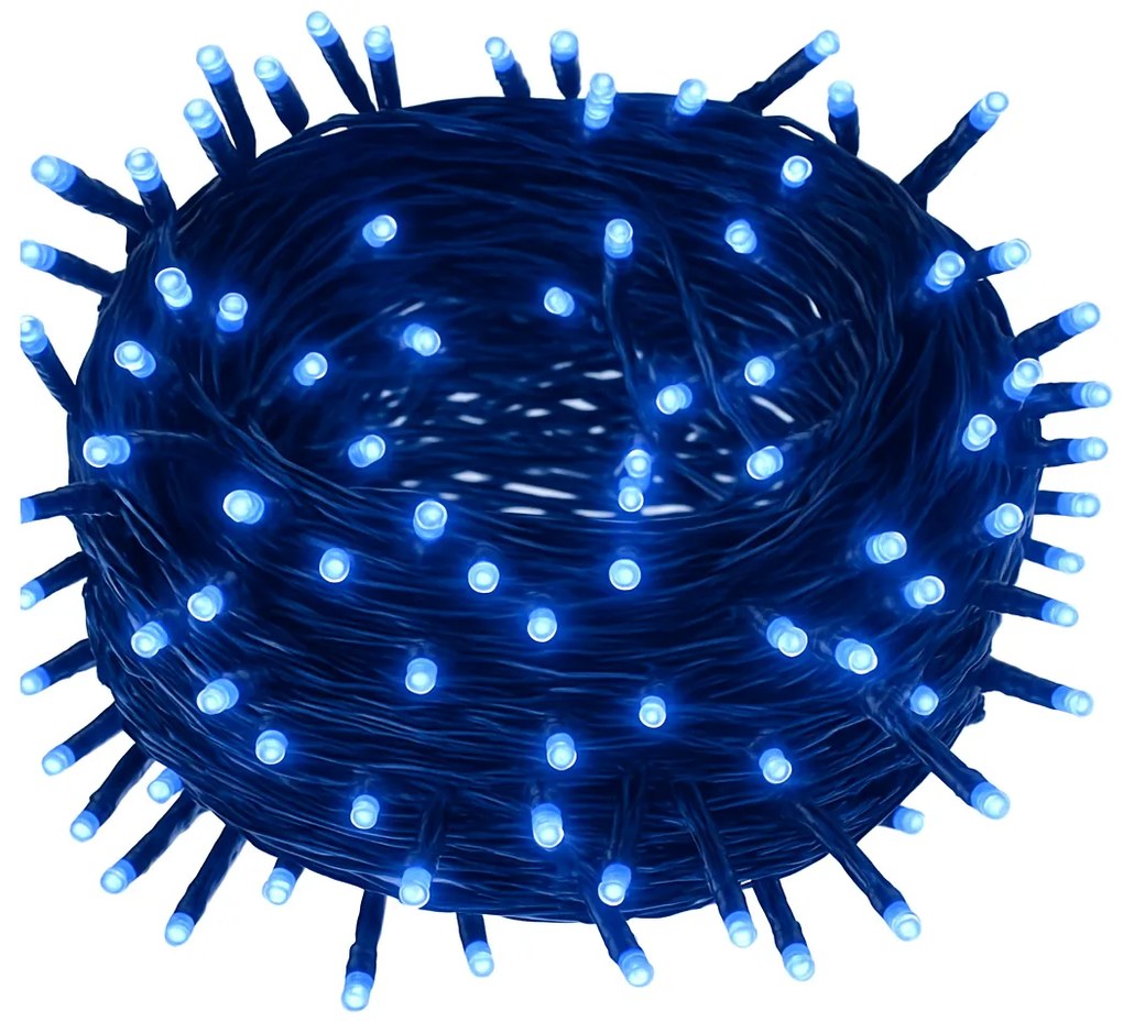 Vianočné svetielka vnútorné modré 100 LED