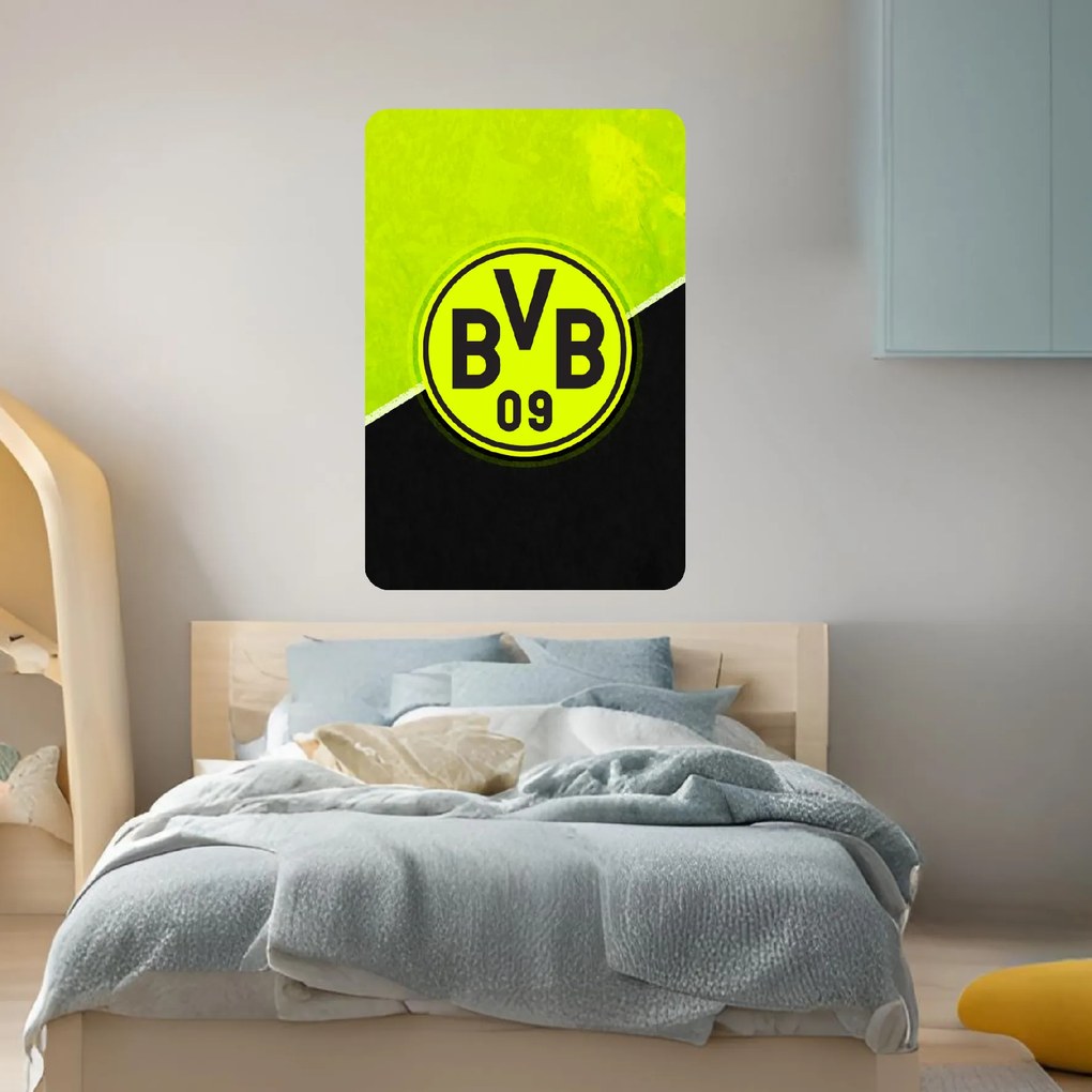 Borussia Dortmund - textilná nálepka na stenu