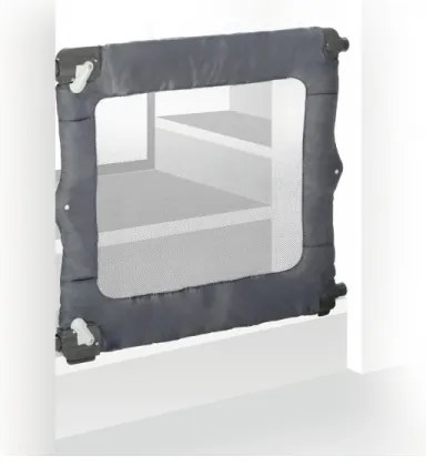 Safety 1st - Bezpečnostná zábrana cestovná TRAVEL SAFETY šedá