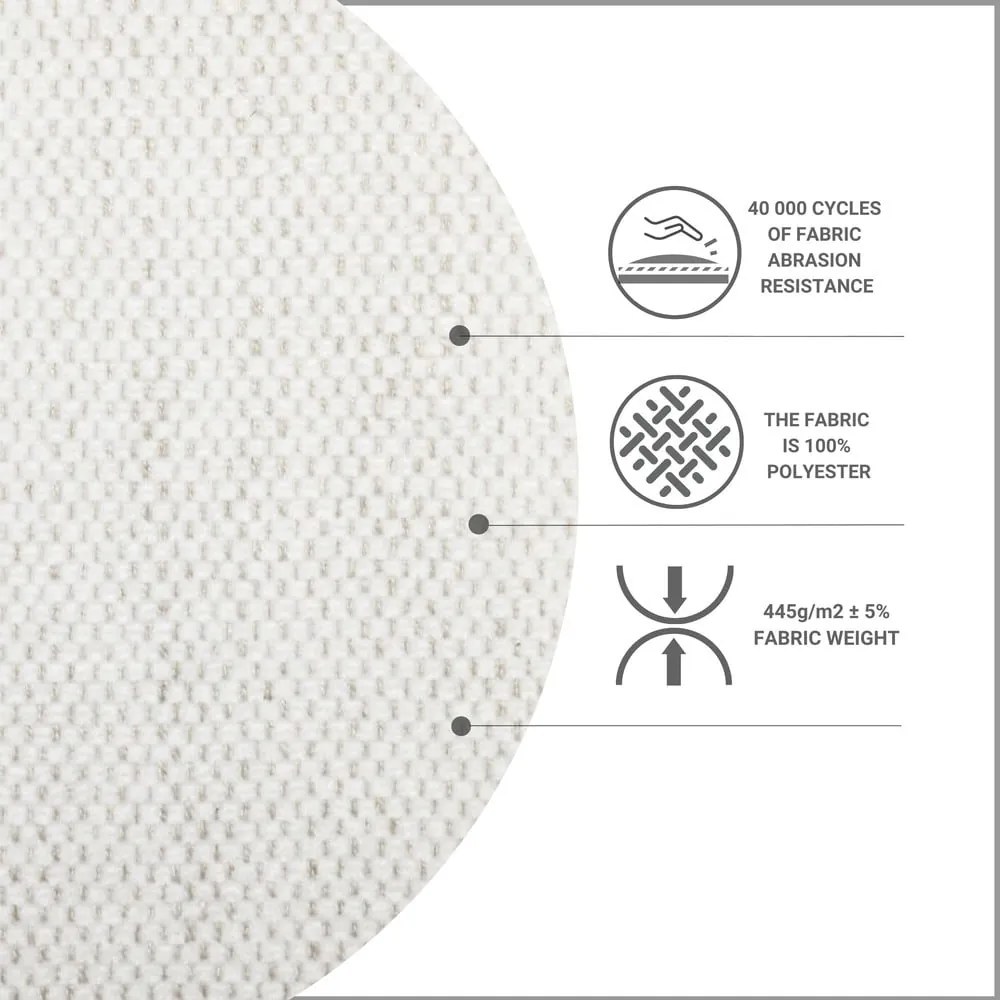 Krémovobiela boxspring posteľ 160x200 cm Dove – Maison de Rêve