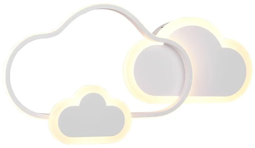 Biele detské svietidlo 52x25 cm Cloudy - Trio