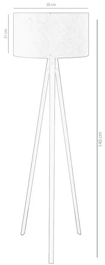 Stojacia lampa AYD - 2256 Anthracite