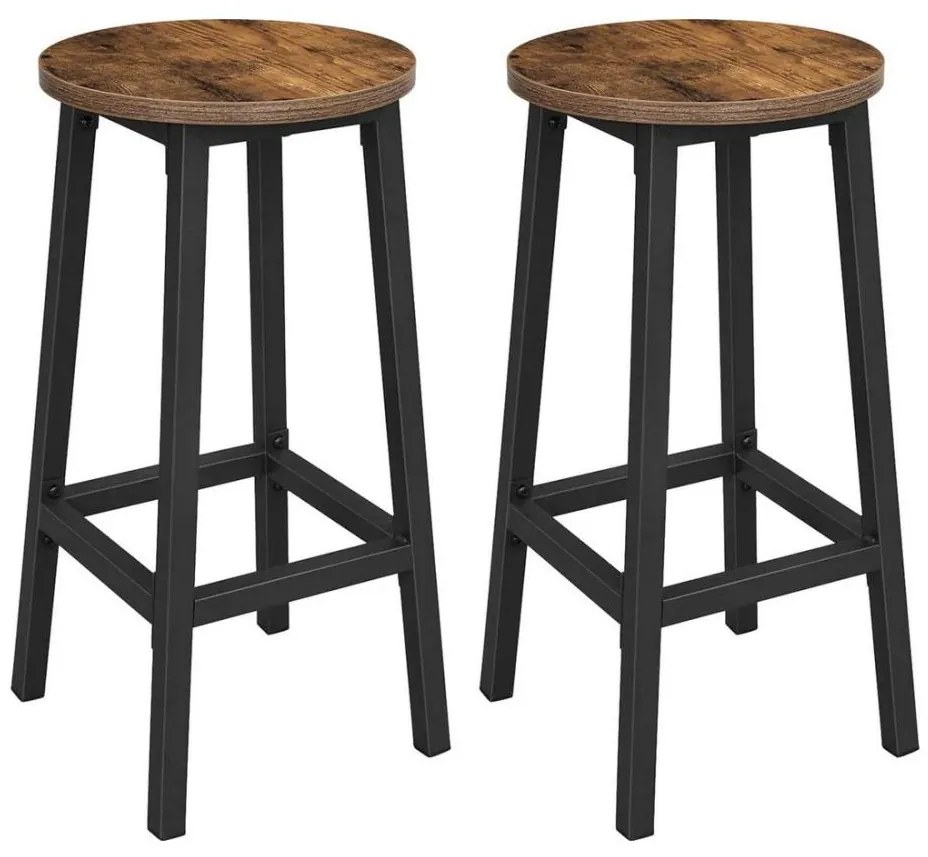 Barová stolička LOE hnedá/čierna