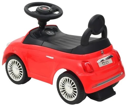 vidaXL Detské autíčko Fiat 500, červené-